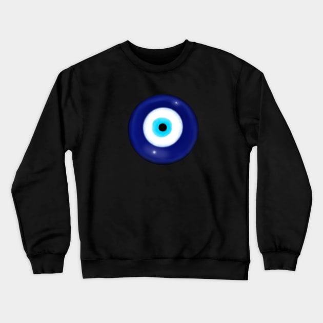 Nazar Evil Eye Crewneck Sweatshirt by ChePanArt